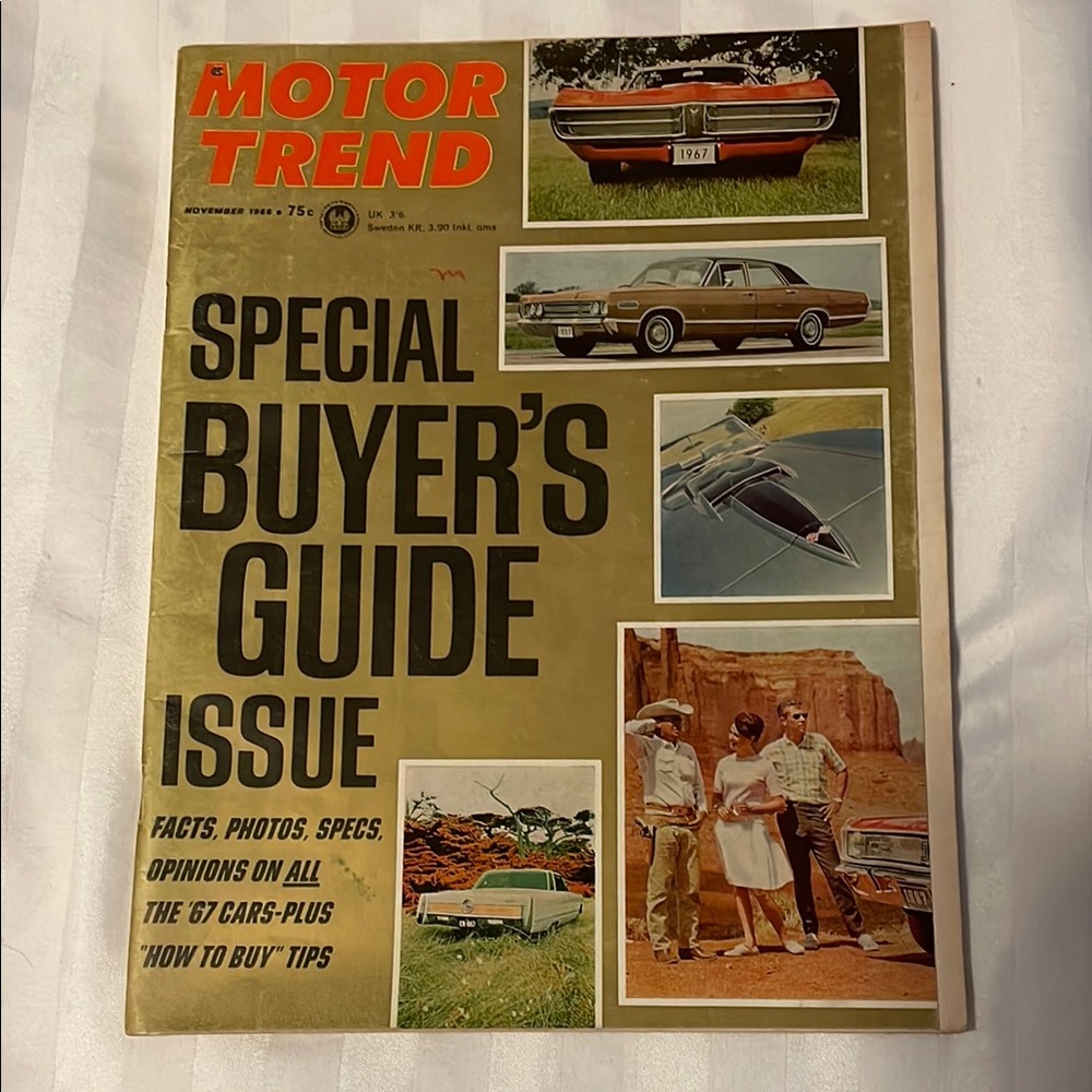 Motor Trend Special Buyer's Guide Issue November 1966